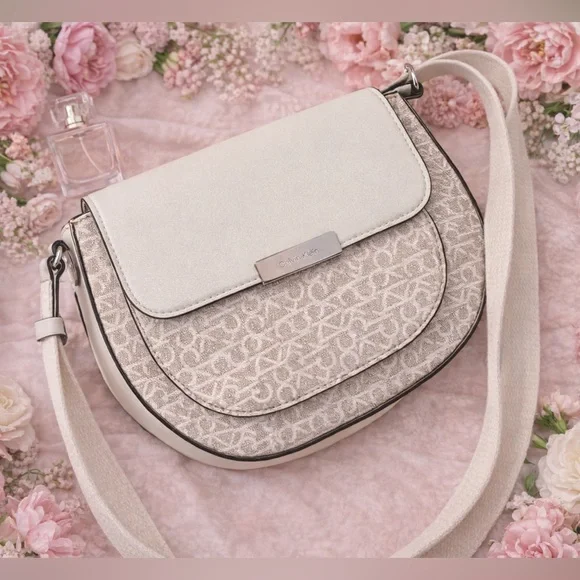 Calvin Klein Monogram Flap Crossbody NWT - Picture 5 of 7